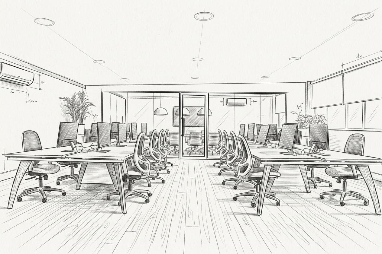 Office space designed and built by Hox Box
